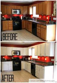 A fresh coat of paint on cupboards can transform a kitchen and what's great is that it costs far less than replacing old kitchen cabinets, but before you once you repaint it, see if the cabinets appear damaged from years and years of use, or they're made of lesser quality material such as particle. How To Paint Cabinets Budget Kitchen Makeover Kitchen Remodel Home Kitchens