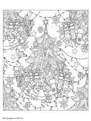 Coloring books for grown ups. 45 Free Christmas Coloring Pages For Adults 2017