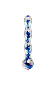 Migocące szklane dildo Icicles no. 8