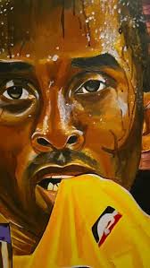 My allstar painting, I wanna try to have more but we shall see. This is a  36x36 oil, acrylic and uv painting of the late kobe. It's title #24  #kobebryant #kobe #allstar #allstarweekend