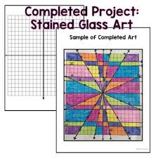 Graphing And Writing Linear Equations Art Activity Writing Linear Equations Graphing Linear Equations Graphing