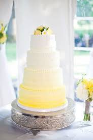 Ombre Ruffle Wedding Cake Wonders A Light And Fresh Touch To Your Wedding Day Can Be Found In Th Yellow Wedding Cake Wedding Cake Ombre Ruffle Wedding Cake