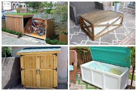 Gas shocks make it easy to lift lid and keep open while in use. 10 Charming Diy Outdoor Storage Ideas Garden Lovers Club