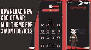 Esta aplicación es una colección de temas de calidad para sus teléfonos inteligentes xiaomi mi y redmi Download New God Of War Miui Theme For Xiaomi Devices