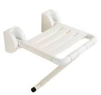 Factory Wholesale Durable Foldable Bathroom Nylon Wall Mounted Shower Seat  for Disabled Elderly Safety Plastic Shower Chair
