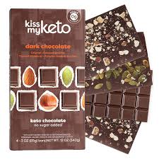 They are also low in carbs. Buy Kiss My Keto Chocolate Bars Low Carb 100 Sugar Free No Corn Fiber Gluten Dairy Free Variety Pack 4 Bars 1x Original 1x Hazelnut 1x Almond 1x