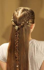 5 Strand French Lace Heart Cascade Medieval Hairstyles Long Hair Styles Renaissance Hairstyles