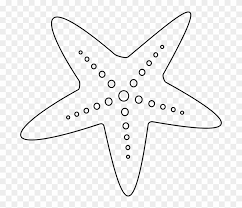 Starfish clipart black and white. Starfish Png Outline Jpg Star Fish Clip Art Transparent Png 490837 Pikpng