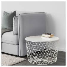 Kvistbro White Storage Table 61 Cm Ikea Ikea Side Table Ikea Coffee Table Round Coffee Table Ikea