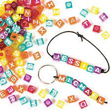 Made of durable plastic, alphabet beads are easy to wear and the ideal bead for a whole host of projects, designs and ideas. Alphabet Cube Beads Baker Ross