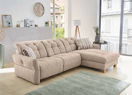 Sofa Ecksofa Wohnlandschaft Beige