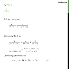 Sıcak fırsatlarda bugün en çok tıklanan bağlantılar gizle. Ex 7 5 2 Integrate 1 X2 9 Chapter 7 Class 12 Ncert