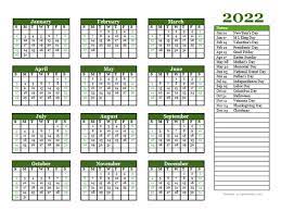 free editable 2022 yearly word calendar free printable templates