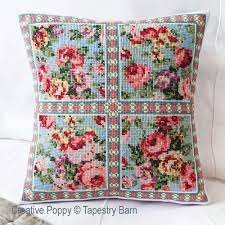 Save 40% on these cd bundles of cross stitch patterns. Tapestry Barn Vintage Roses Summer Cushion Cross Stitch Pattern