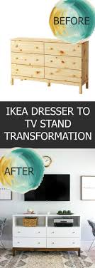 Ikea Dresser To Tv Stand Transformation Ikea Kommode Tv Kommode Mobel Zum Selbermachen