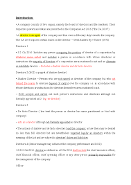 Directors' Duties and Responsibilities ...