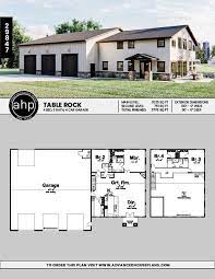 Craftsman Barndominium Plan Table Rock Metal Building House Plans Barn Homes Floor Plans Metal House Plans