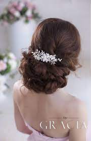 It can make every hairstyle pretty. Eudokia Silver Flower Leaf Wedding Hair Bridal Comb By Topgracia