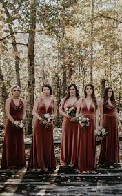Velvet Bridesmaids By Jenny Yoo Wedding Bridesmaids Bridesmaid Dress Bridesmaid Fall Bridesmaid Dresses Orange Bridesmaid Dresses Wedding Bridesmaid Dresses