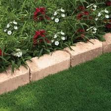Pavestone Rumblestone 10 5 In X 3 5 In X 5 25 In Sierra Blend Concrete Edger 95577 The Home Depot Lawn Free Landscaping Lawn And Garden Backyard Landscaping
