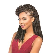 Braid hair with a soft texture and a natural luster. Hairlicious Sensationnel Synthetic Hair Kanekalon Braid Rumba Twist 12