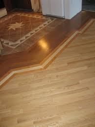 Pretty Wood And Tile Transition Floor Wood Floor Design Flooring Maple Hardwood Floors