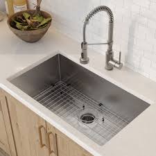 w undermount kitchen sink with faucet