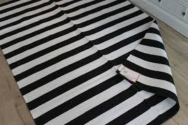 Teppich Schwarz Weiss Gestreift Streifen 140x200 Teppich Schwarz Weiss Schwarzer Teppich Schwarz Weisse Streifen