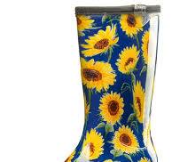 Wholesale Women's Rain & Garden Boot, Sunflower Print Blue ...