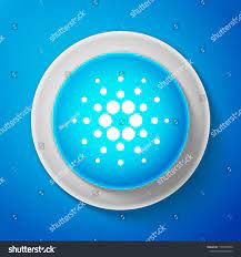 Wait for the next leg up! White Cryptocurrency Coin Cardano Ada Icon Isolated On Blue Background Digital Currency Altcoin Symbol Print Design Trends Stock Illustration Cryptocurrency