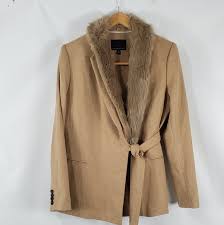 Banana republic leather 3 button jacket large. Banana Republic Jackets Coats Banana Republic Nova Fides Camel Side Tie Jacket Poshmark