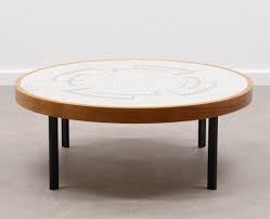 Vingli mosaic accent table, 14 round side table,end table, plant stand decor for patio porch beach theme balcony deck pool indoor outdoor coffee, metal cobalt glass top black iron (sweet pineapple) 4.7 out of 5 stars. Round Mosaic Coffee Table By Berthold Muller 60s 139683