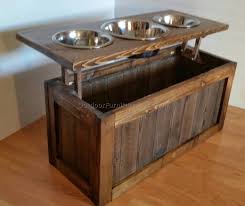 Decorative Dog Food Storage Containers 3 Raised Dog Feeder Dog Bowl Stand Raised Dog Bowls