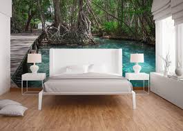 Braun wird als eine neutrale farbe wahrgenommen und es ist auch warm und sehr vielseitig was bedeutet dass eine ganze reihe neuer möglichkeiten zur verfügung stehen. Holzweg Uber Einen See Im Dschungel Blau Braun Grun Basismaterial Glattvlies Profi