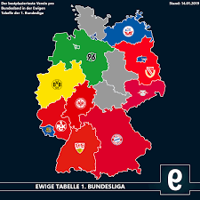 Liga 2020/2021 scores, live results, standings. Landkarte Ewige Tabelle Der 1 Bundesliga Die Falsche 9
