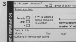 Your birth certificate is a valuable document that you. Nova Scotia To Allow X As Sex Option On Birth Certificates Cbc News