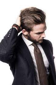 Dark Charcoal Gray Suit Jacket White Shirt Brown Tie The Brandaholic Mens Hairstyles Widows Peak Popular Mens Hairstyles Widows Peak Hairstyles
