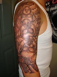 Hear No Evil Speak No Evil See Evil Buddha Style Evil Tattoo Pisces Tattoos Buddha Drawing