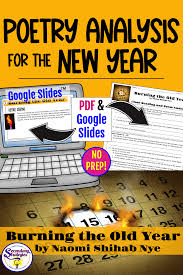 New Year 2021 Close Reading And Poetry Analysis Print And Google Slides Poetry Analysis Teaching Poetry Poetry