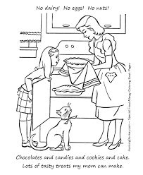 Allergy Smart Cooking Coloring Page Activity Sheet Mothers Day Coloring Pages Mom Coloring Pages Free Coloring Pages