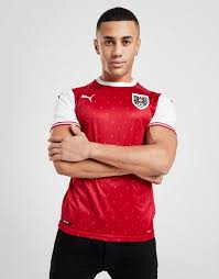Force 💪 à notre compatriote ! Acheter Rouge Puma Maillot Domicile Autriche Homme