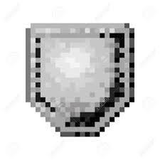 Civil defense & liability coverage: Monochrome Pixelated Shield Defense Element To Fight Vector Illustration Royalty Free Cliparts Vectors And Stock Illustration Image 84369860