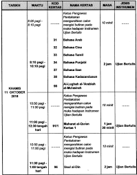 Keputusan pentaksiran tingkatan 3 (pt3) 2016 kini boleh mula disemak mengikut tarikh yang. Jadual Waktu Pt3 2018 Exam Date Peperiksaan