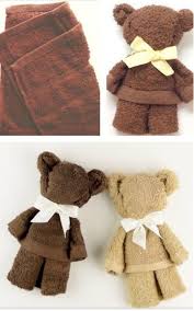 How To Make Washcloth Teddy Bear Video The Whoot Washcloth Teddy Bear Baby Crafts Diy Baby Stuff