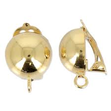 4.5 out of 5 stars. Clip Earrings For Not Pierced Ears 13 Mm Ball Shape Fine Fine Gold Plated X2 Perles Co