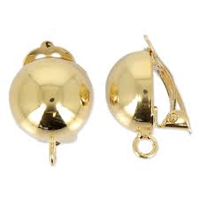 4.5 out of 5 stars. Clip Earrings For Not Pierced Ears 13 Mm Ball Shape Fine Fine Gold Plated X2 Perles Co