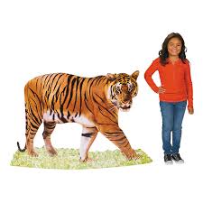 Safari Tiger Cardboard Stand Up Oriental Trading Tiger Birthday Safari Party Safari