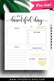 Daily Planner Insert Day Planner Refill Productivity Planner Arc Planner Circa Daily Refill Junior Discbound A5 Filofax Lv Gm Agenda Daily Planner Daily Planner Pages Daily Planner Inserts