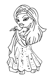 Welcome to our collection of free princess coloring pages. Queen Bratz Coloring Pages Cartoon Coloring Pages Princess Coloring Pages Online Coloring Pages