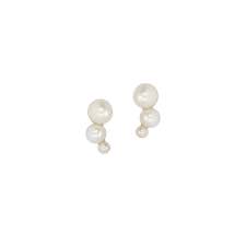 Free shipping · as seen in wsj · a+ rating on bbb Tiny Trio Mini Freshwater Pearl Ear Studs Juvelan